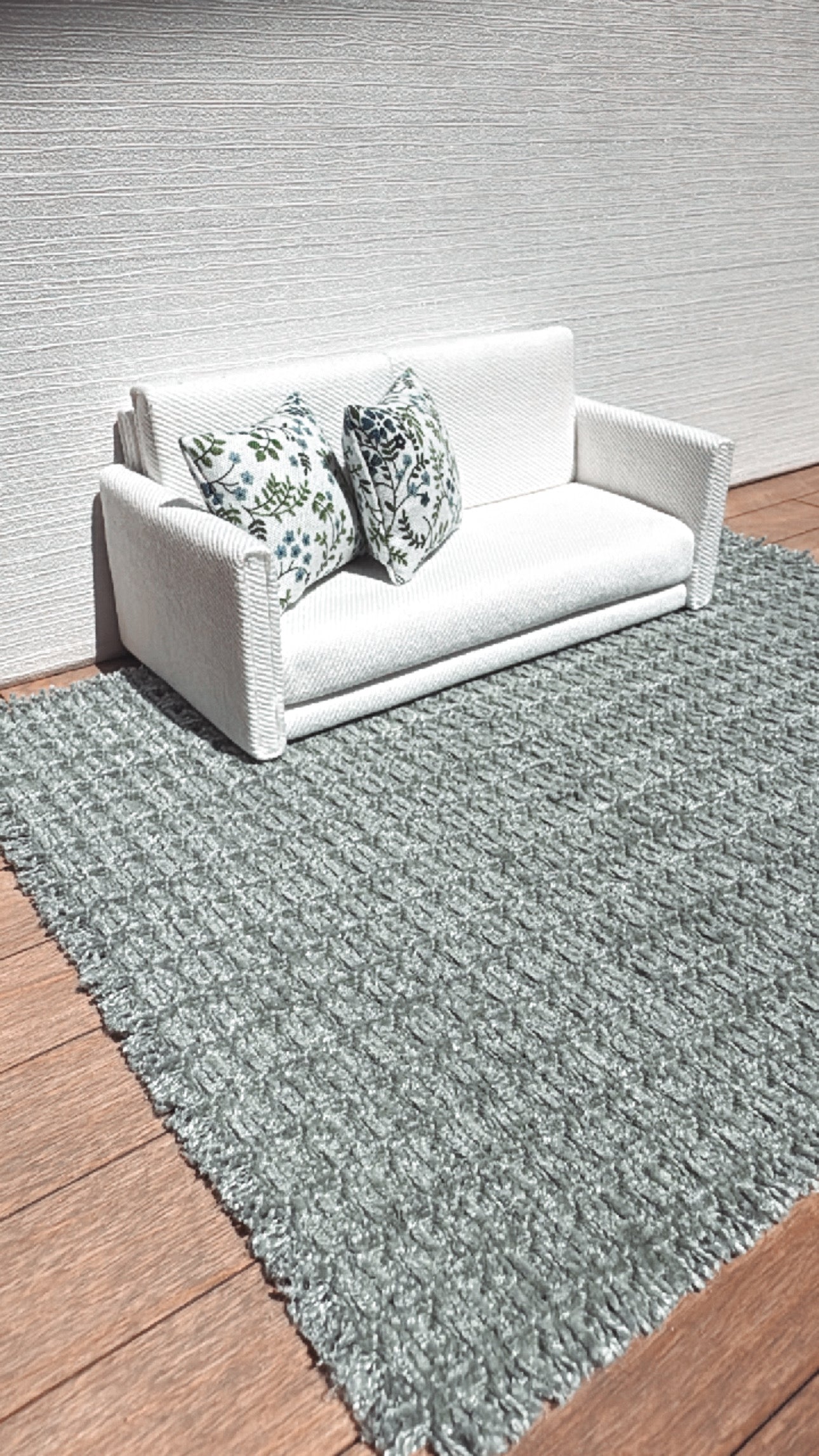 Muted Sage Green Rug