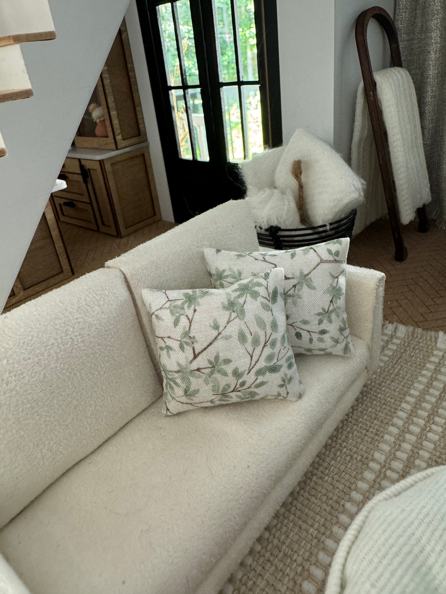 Green Leaves Pillow