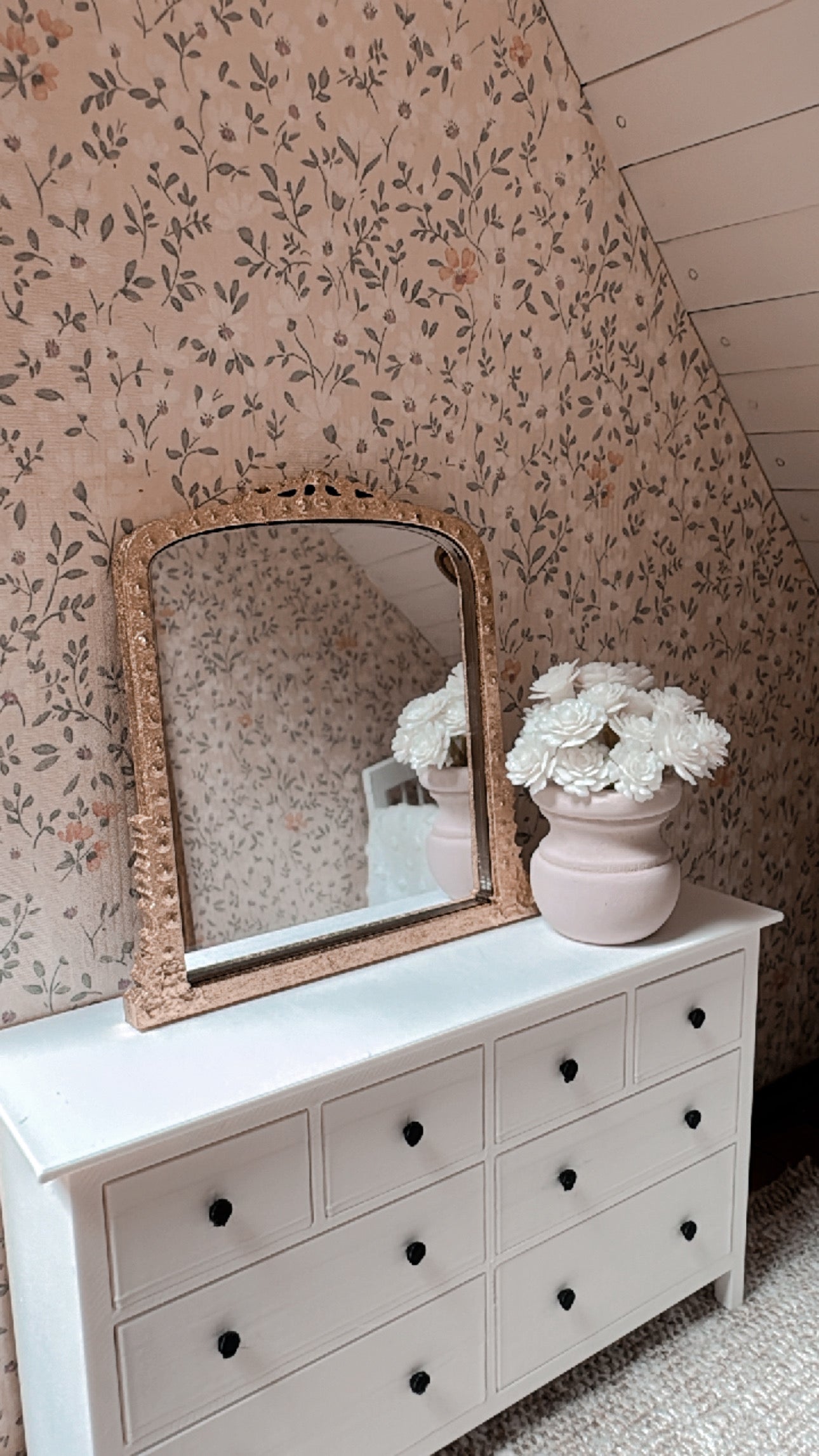 Vintage Inspired Gold Mirror