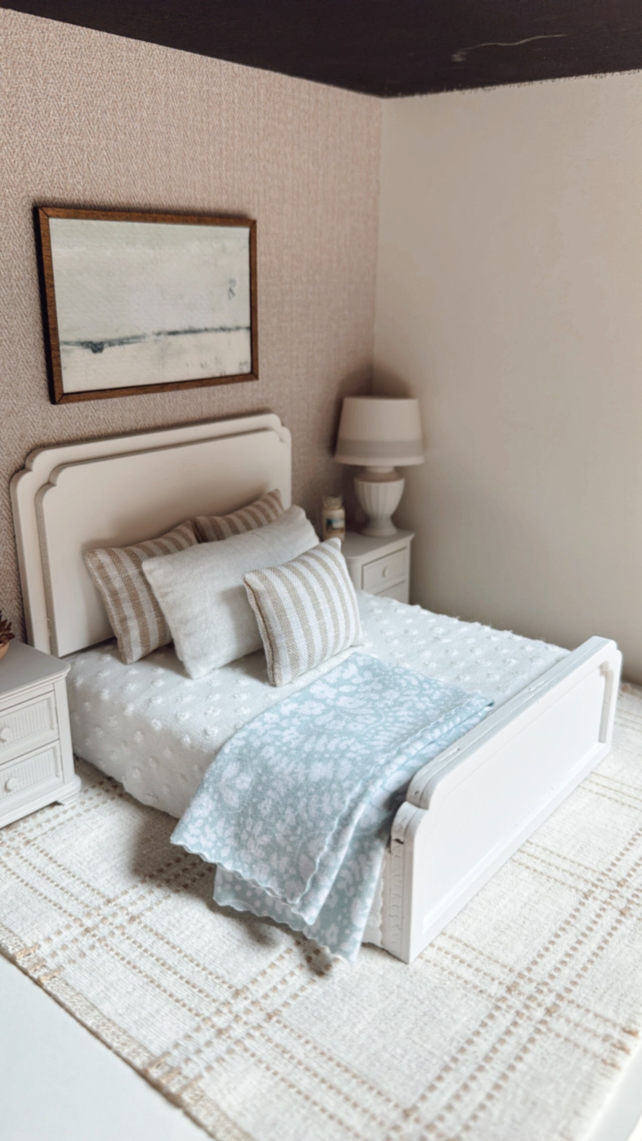 Blue Floral Blanket