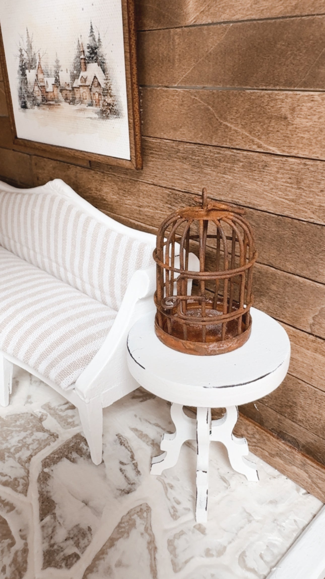 Rusty Birdcage Decor