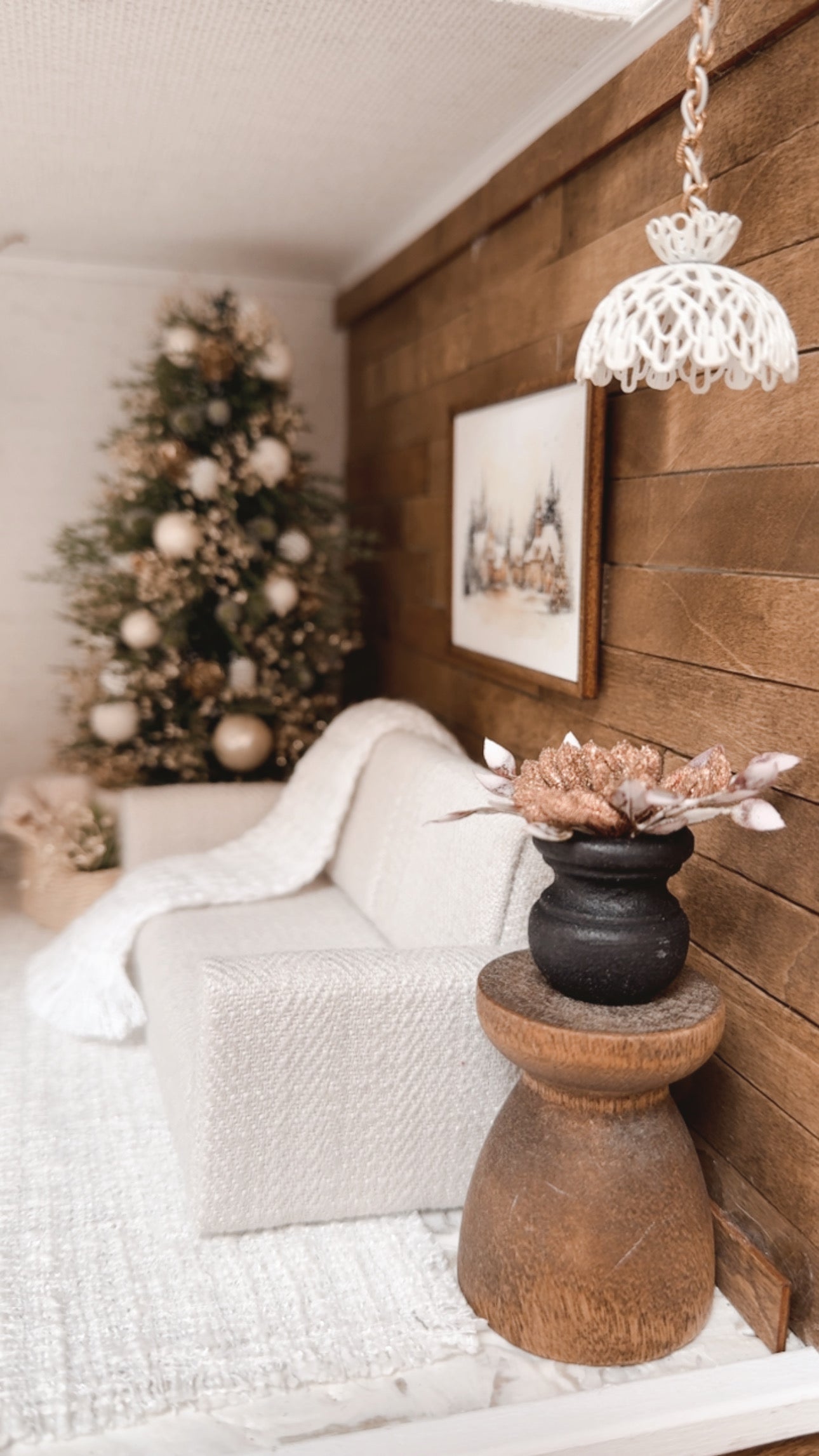 Dried Holiday Floral Planter