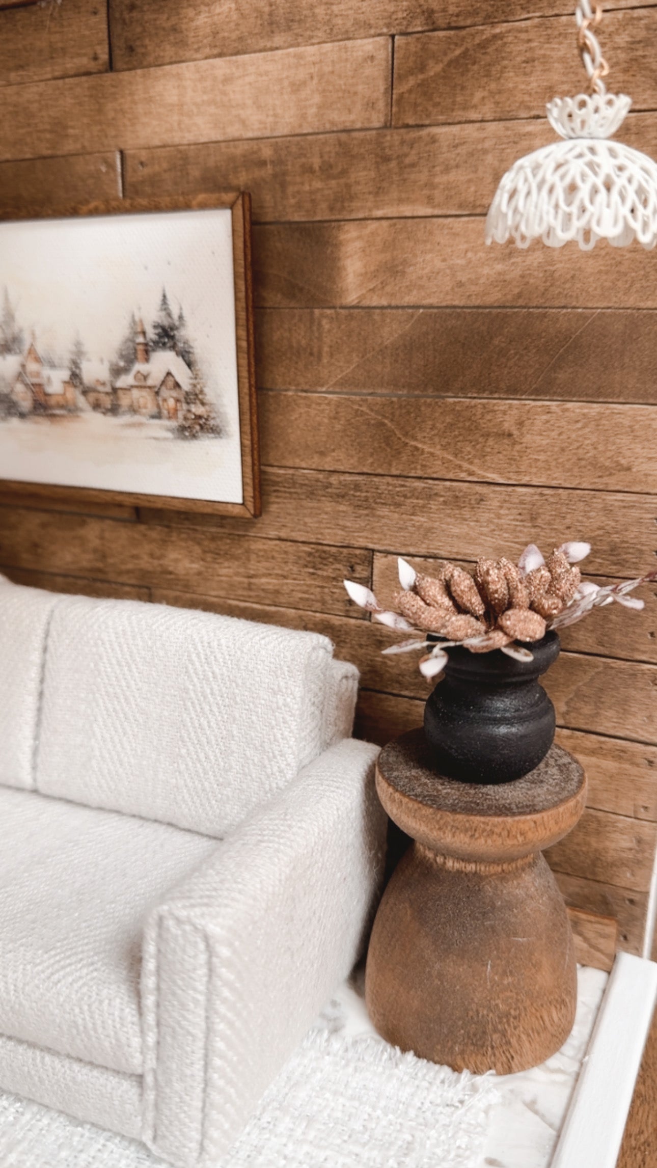 Dried Holiday Floral Planter