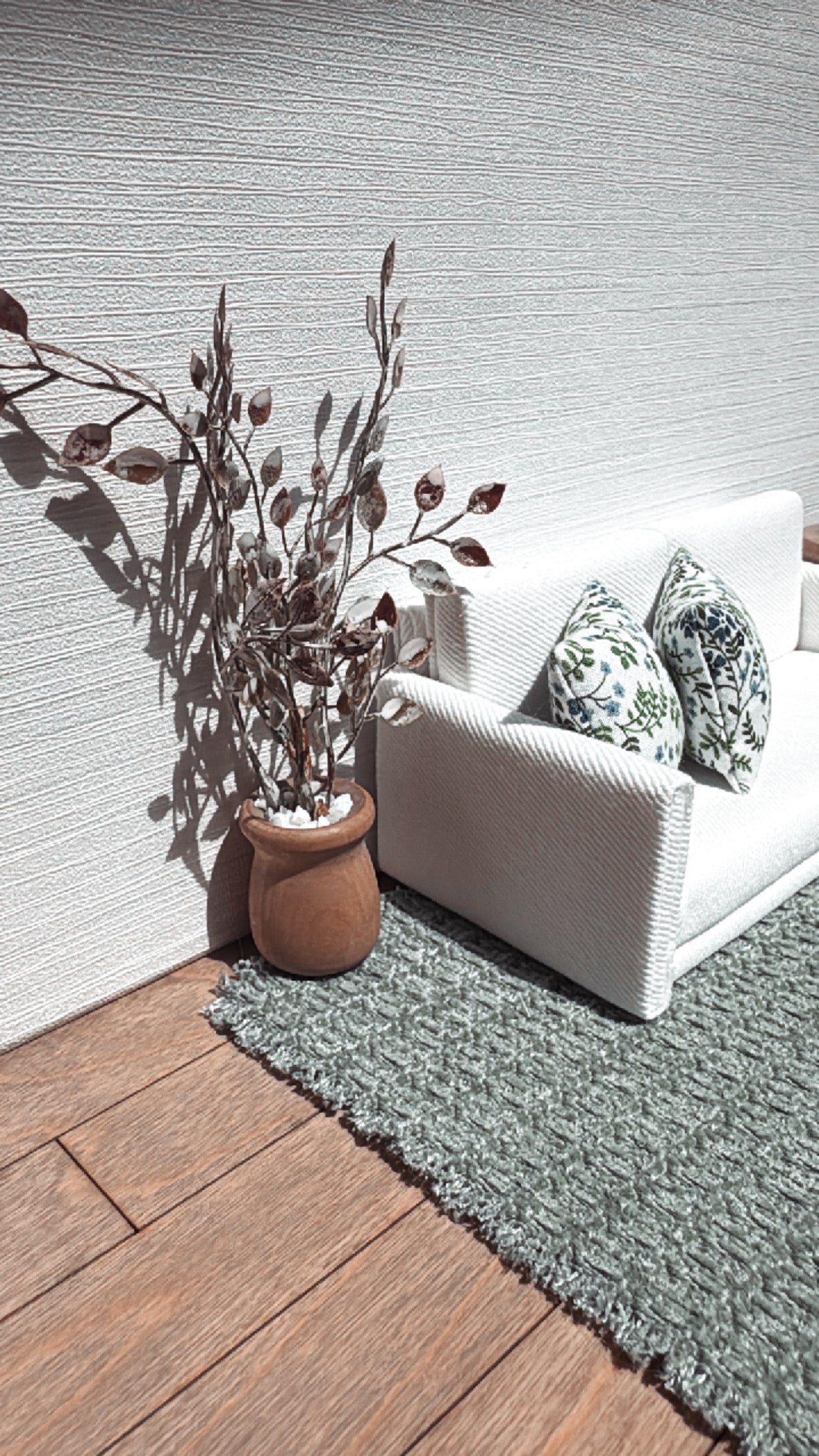 Muted Sage Green Rug