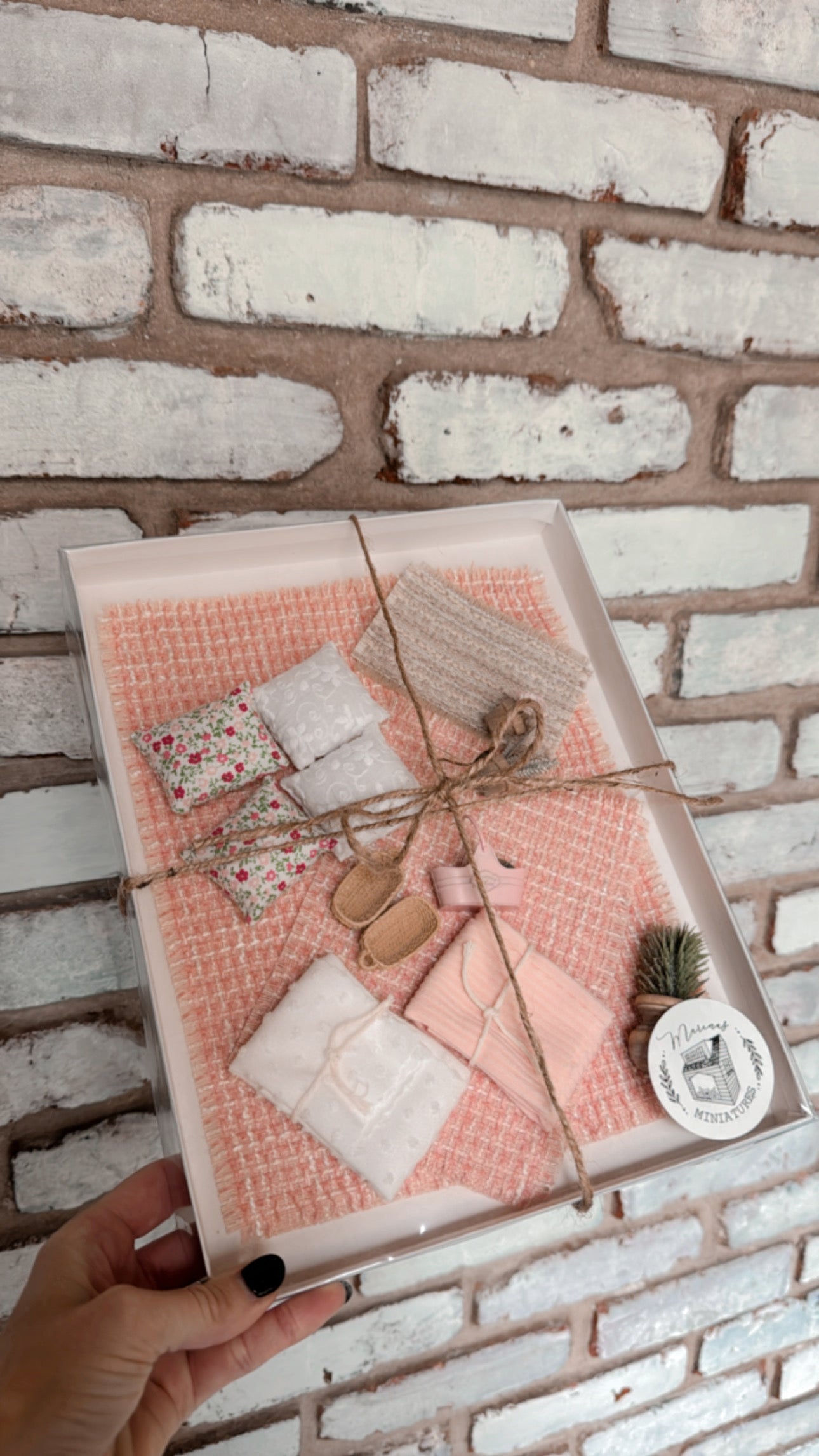 Pink Dollhouse Decor Set