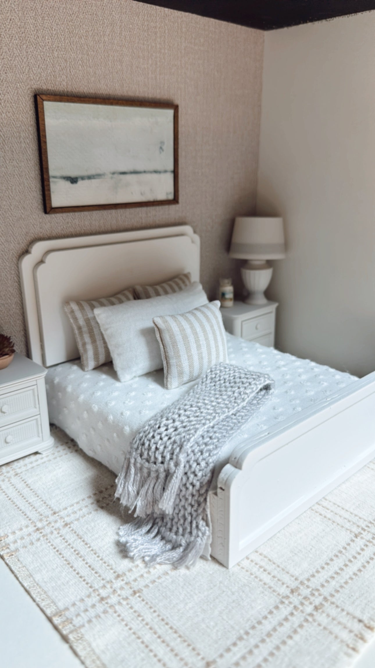 Hand Knit Throw Blanket