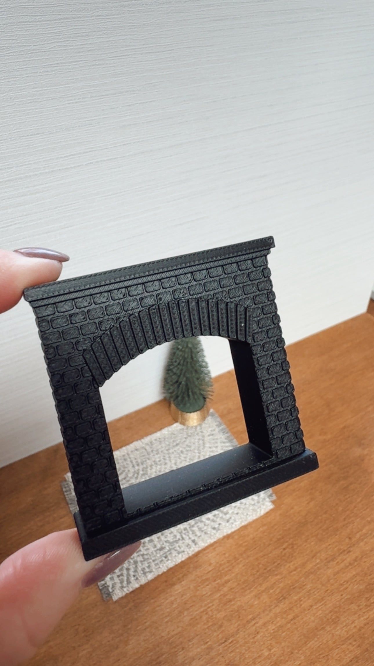 1:24 Scale Brick Fireplace