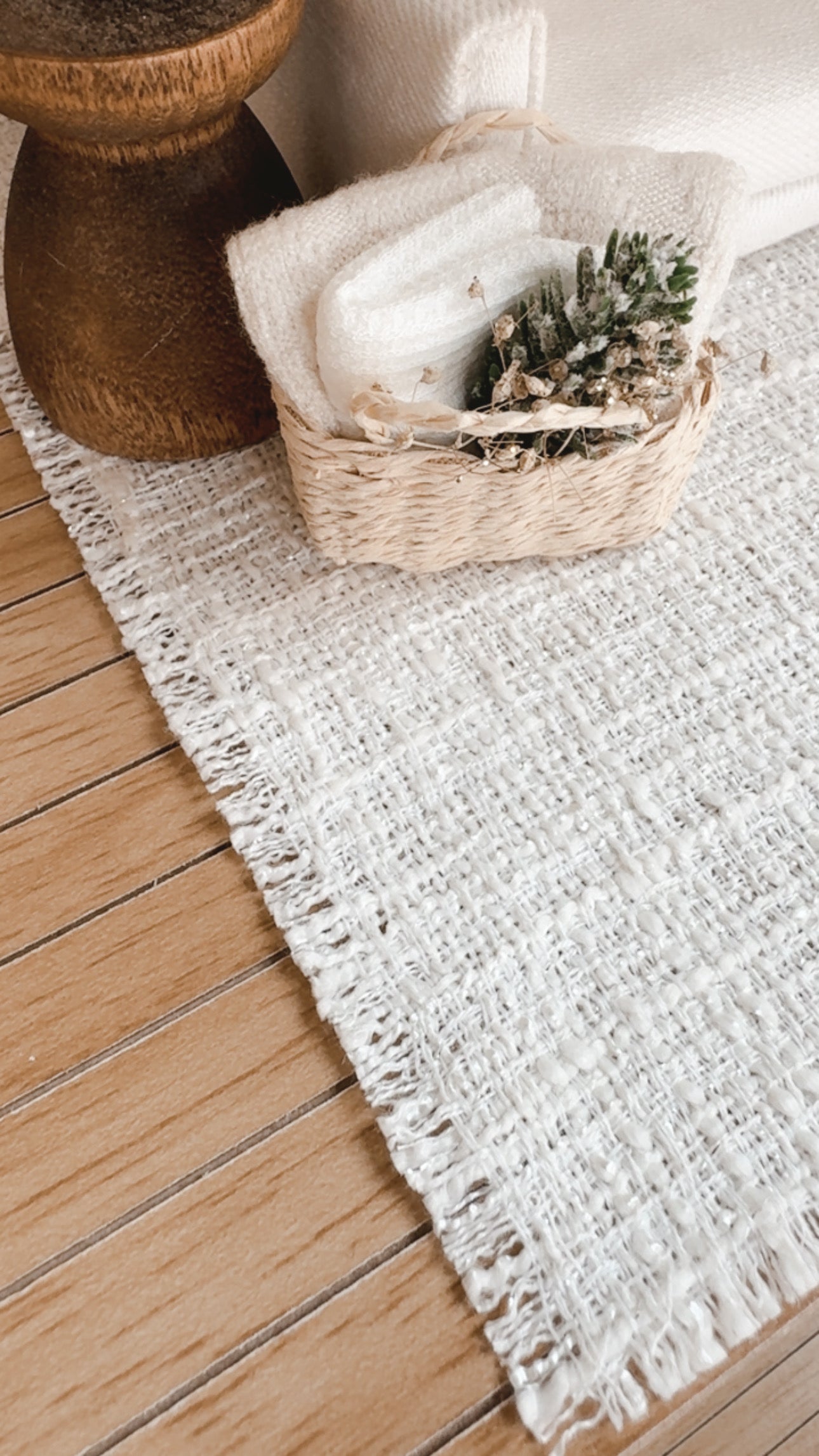 Ivory Shimmer Woven Area Rug