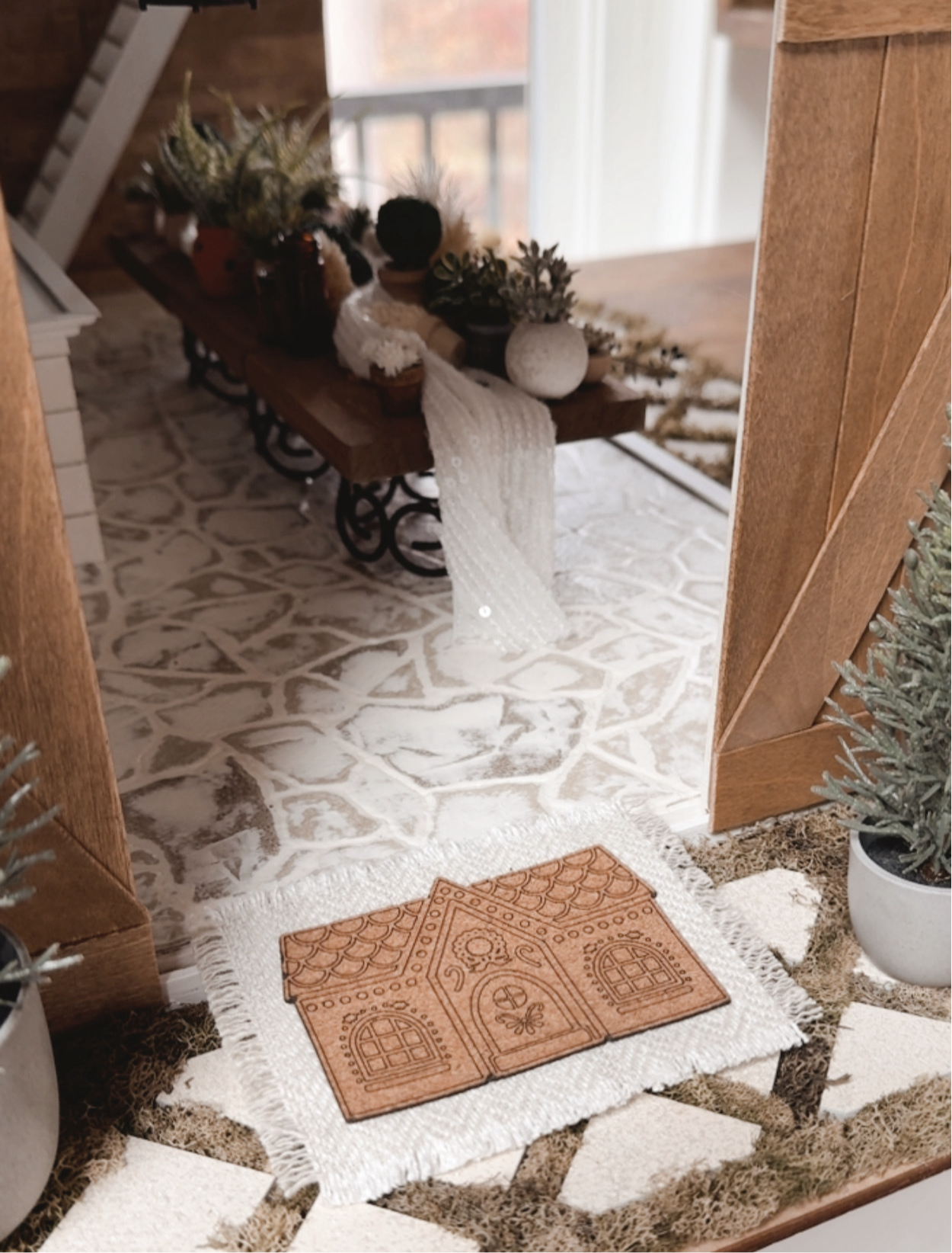 Gingerbread House Doormat