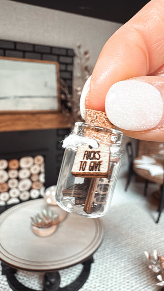 Tiny jar of fucks