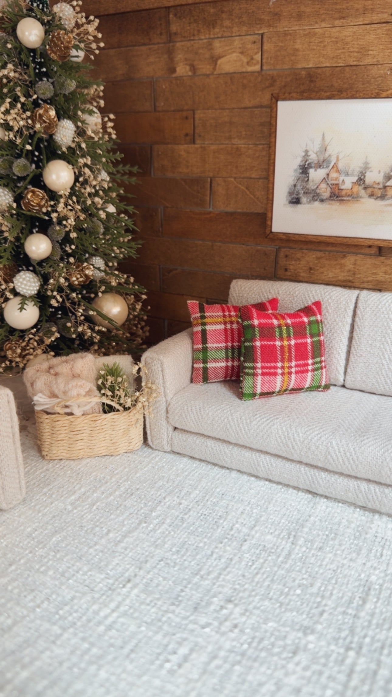 Holiday Plaid Pillow