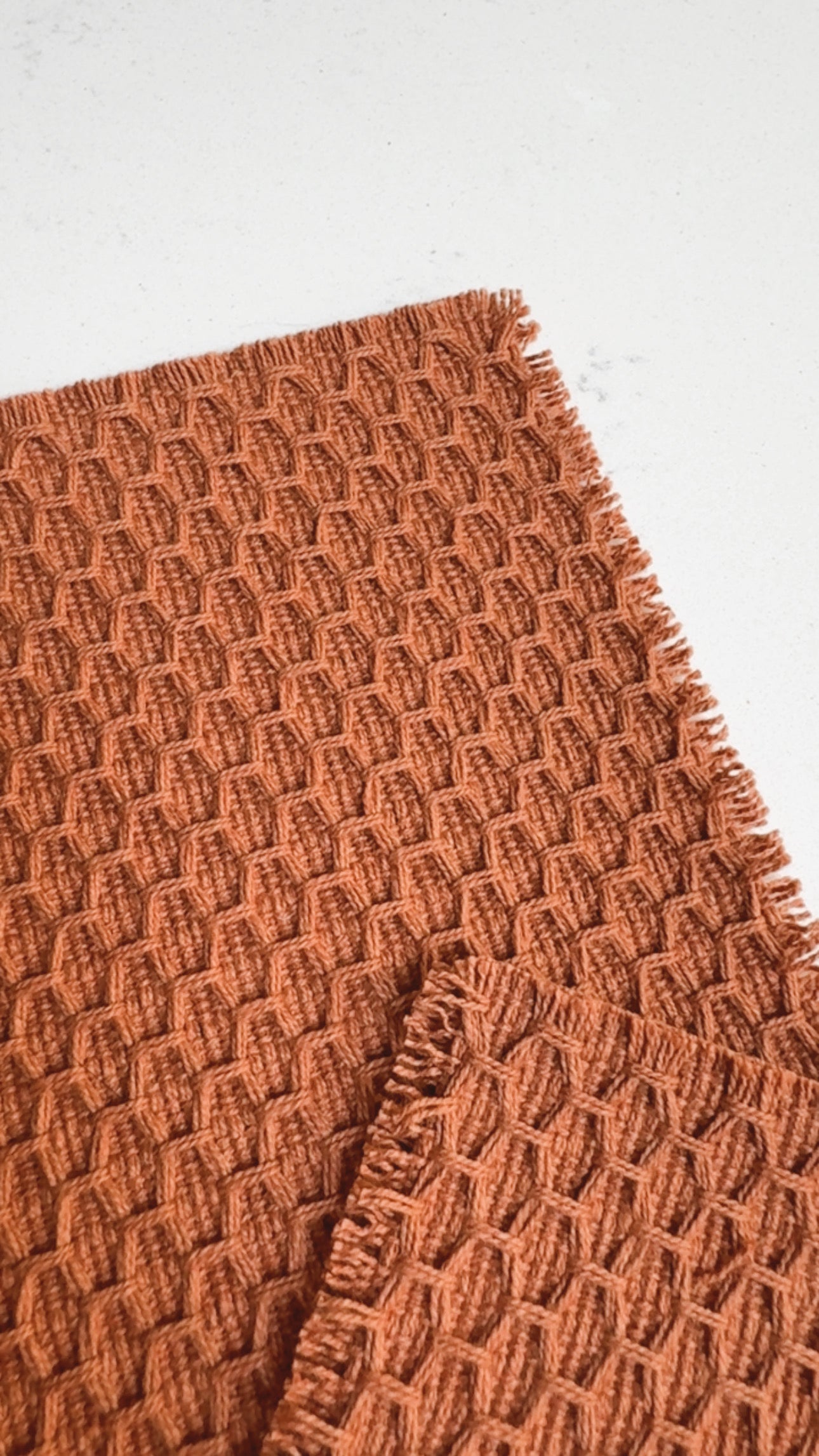 Burnt Orange Woven Rug