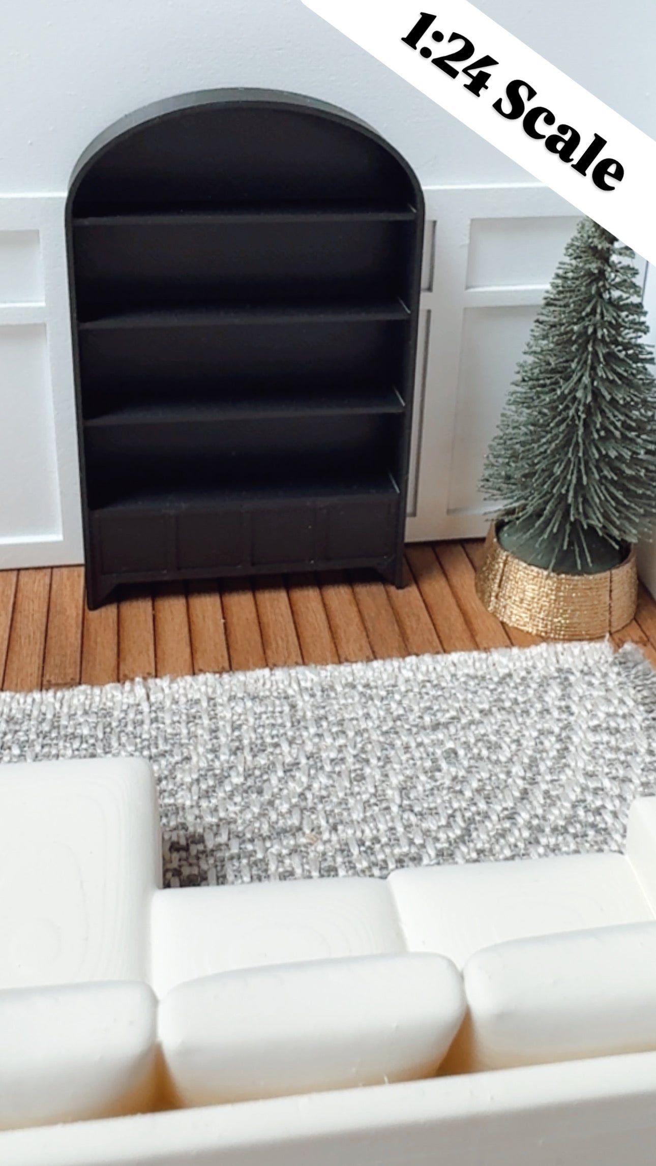 1:24 Scale Arched Bookshelf