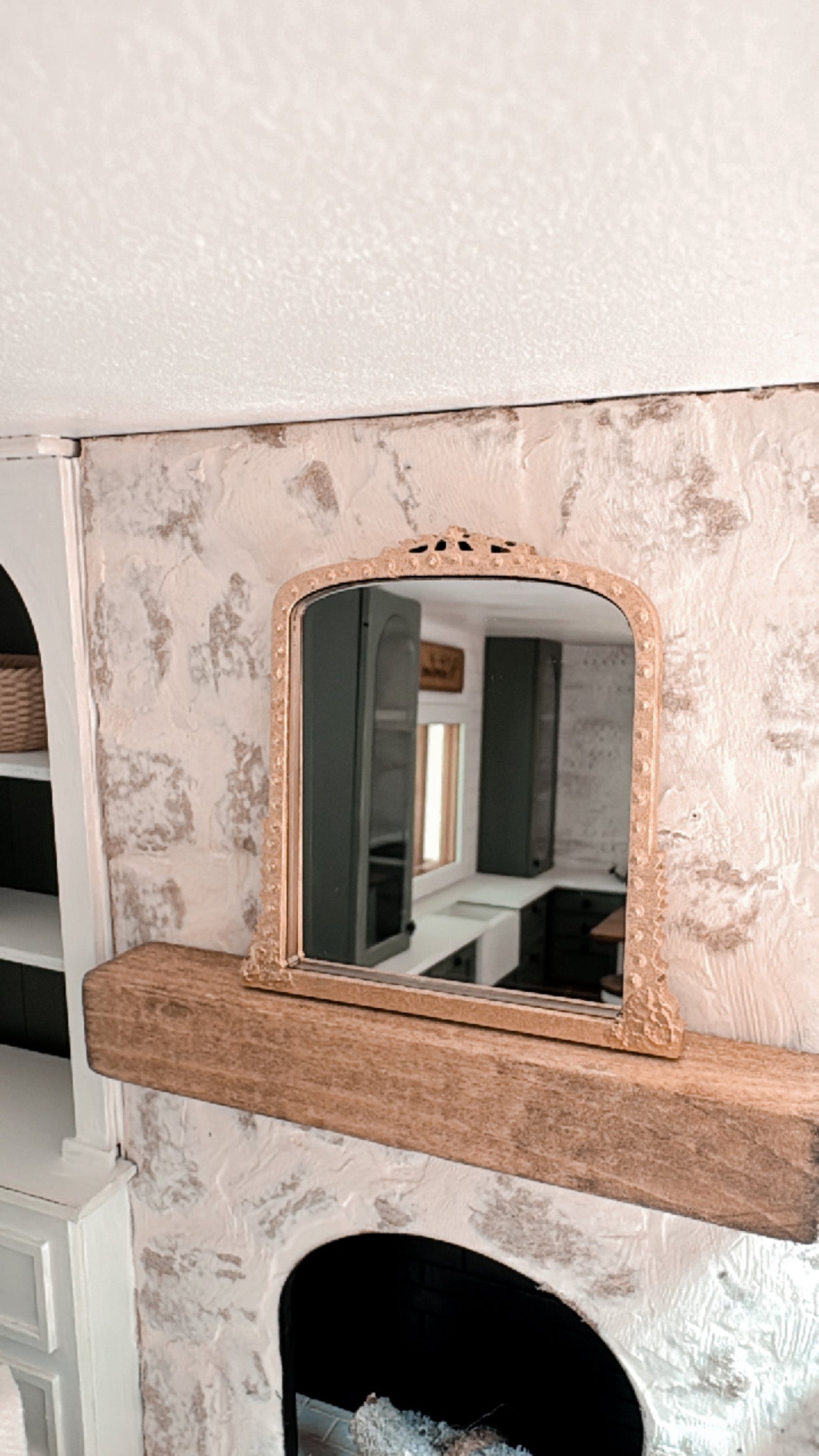 Vintage Inspired Gold Mirror
