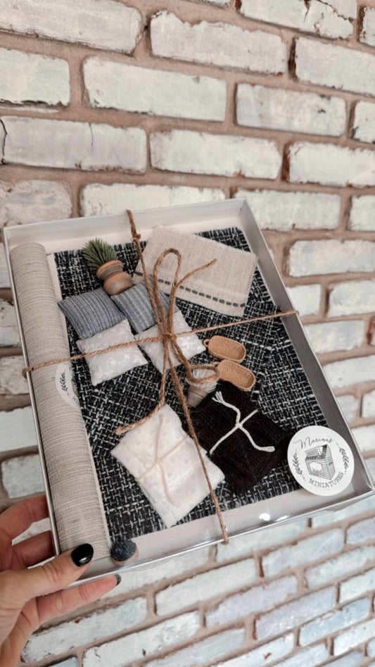 Navy Dollhouse Decor Set