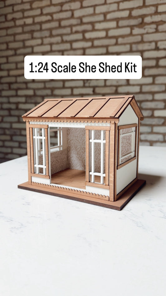 1:24 Scale She Shed Kit