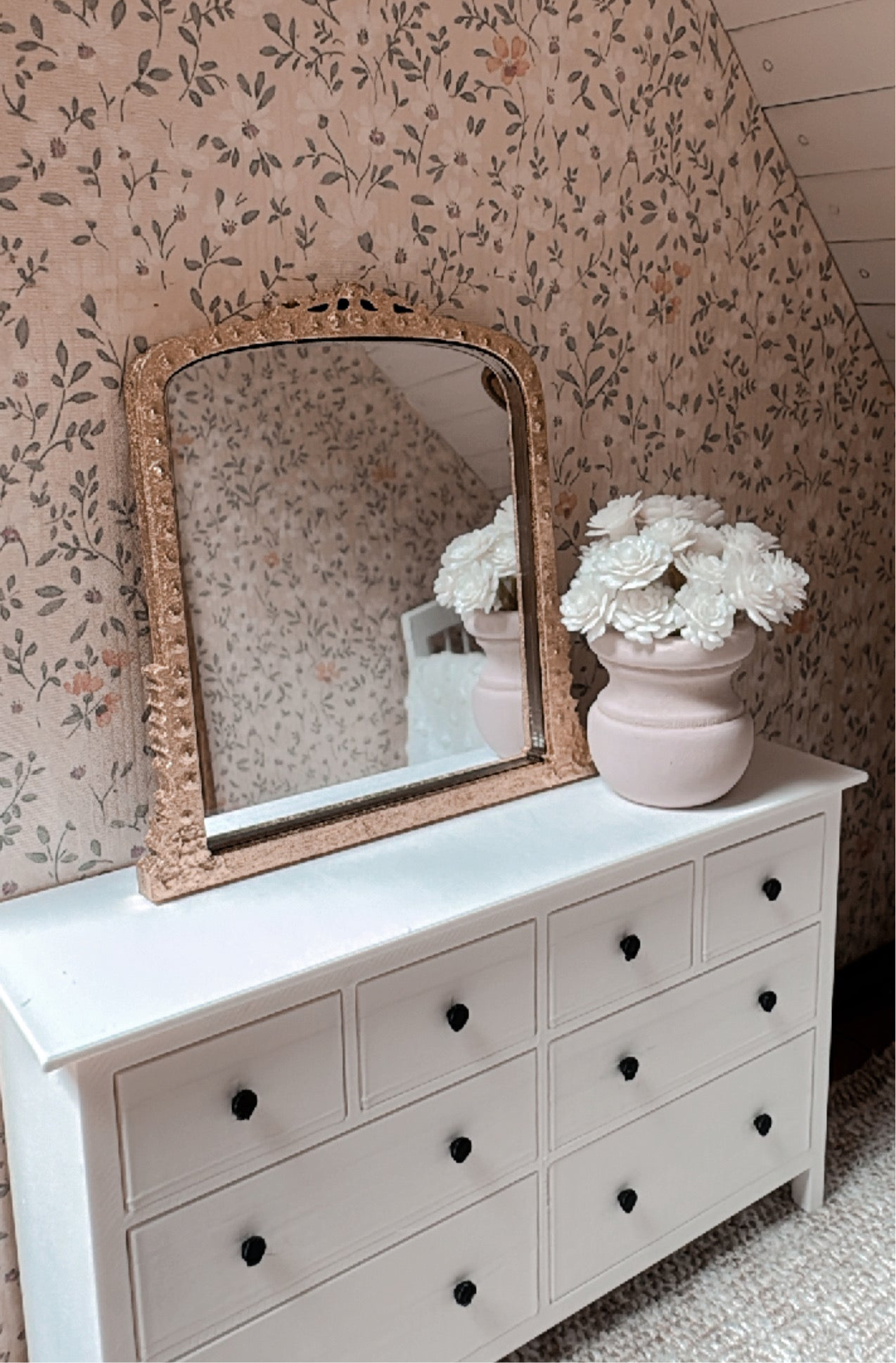 Vintage Inspired Gold Mirror