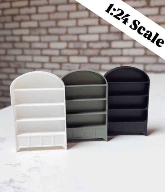 1:24 Scale Arched Bookshelf