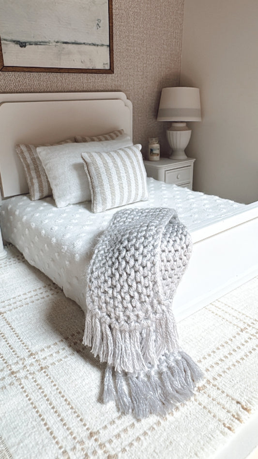 Hand Knit Throw Blanket
