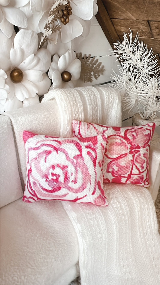 Spring Floral Pink Pillow