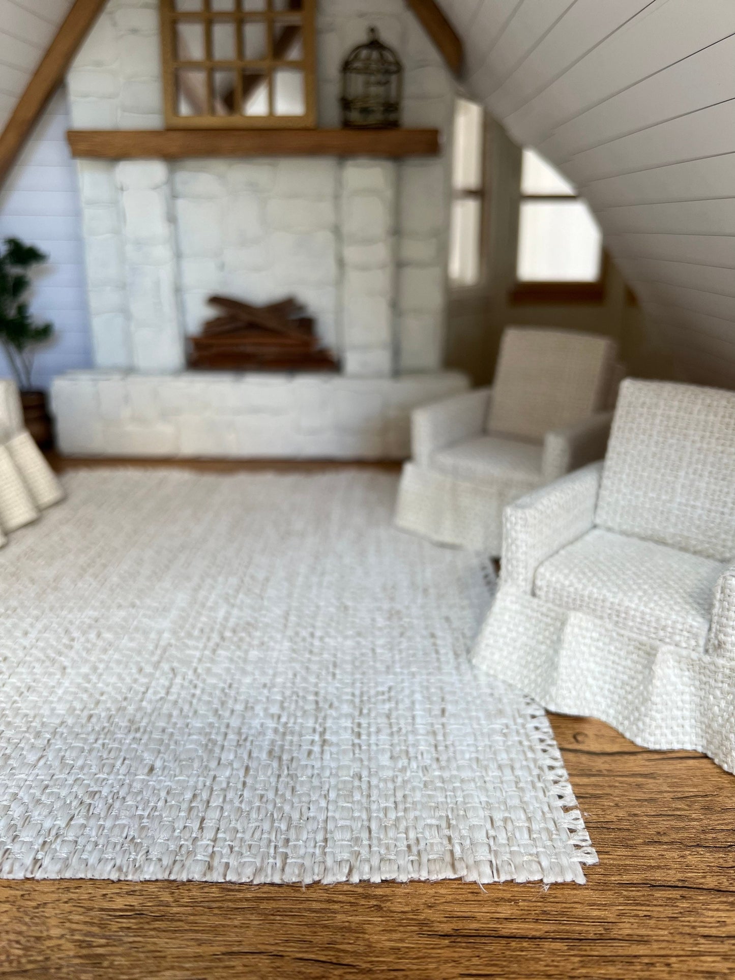 Tan Woven Area Rug