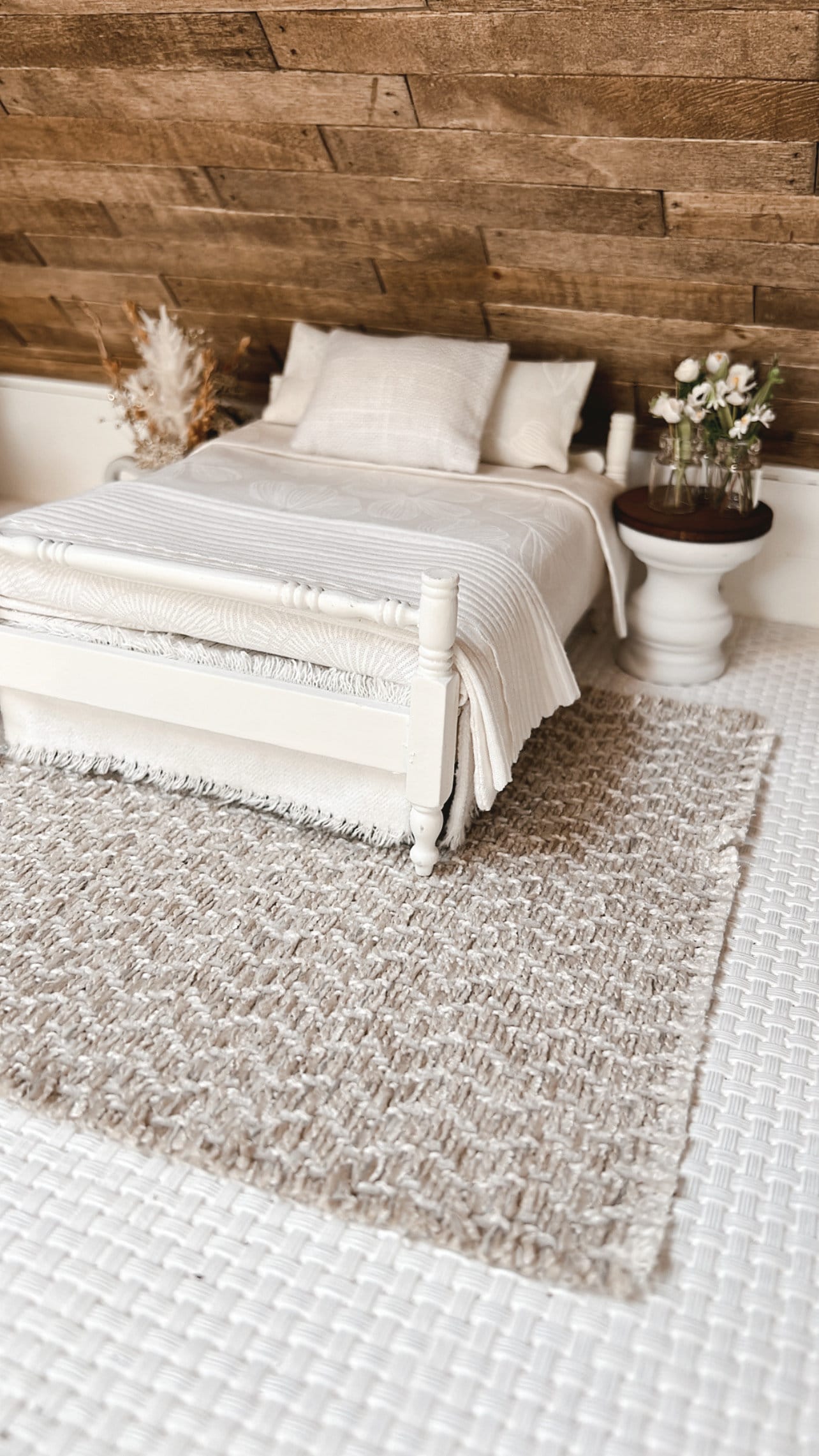 Creamy Woven Area Rug