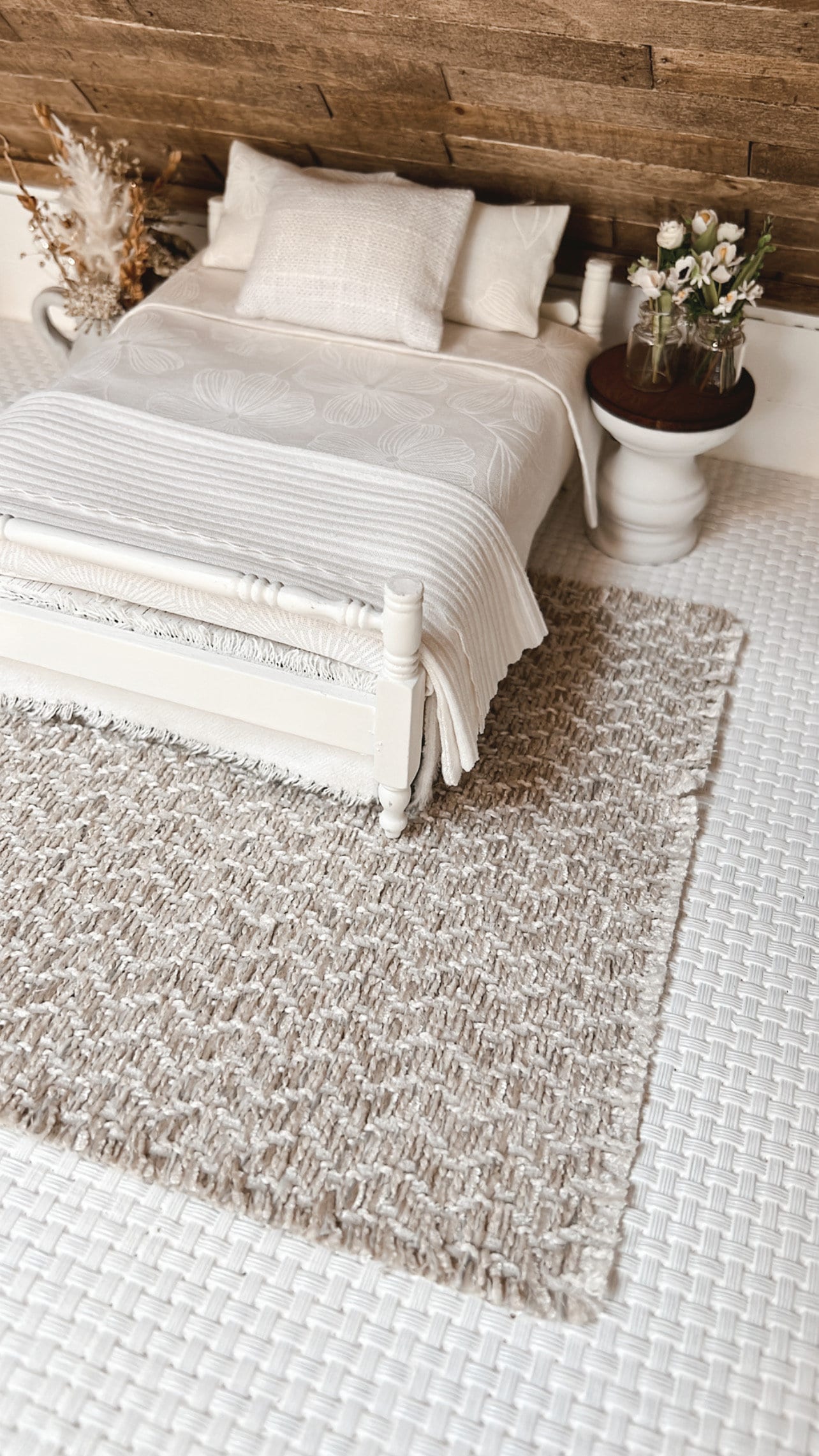 Creamy Woven Area Rug