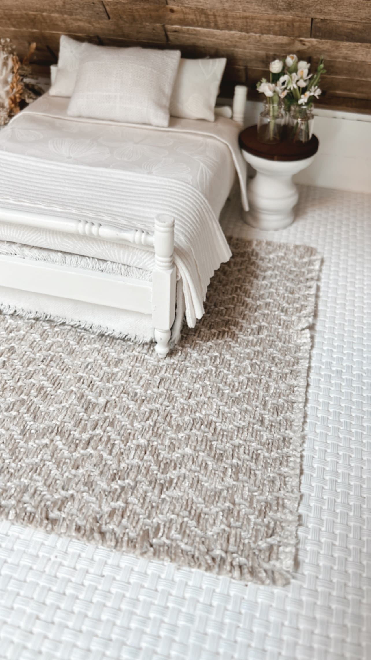 Creamy Woven Area Rug