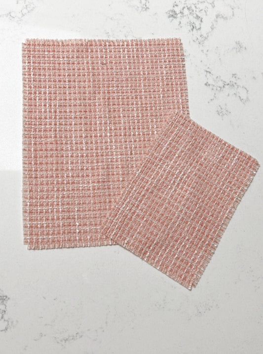 Blush Pink Woven Rug